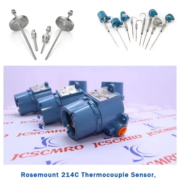 Rosemount 214C Thermocouple Sensor, 644 Transmitter and 114P Protection Tube
